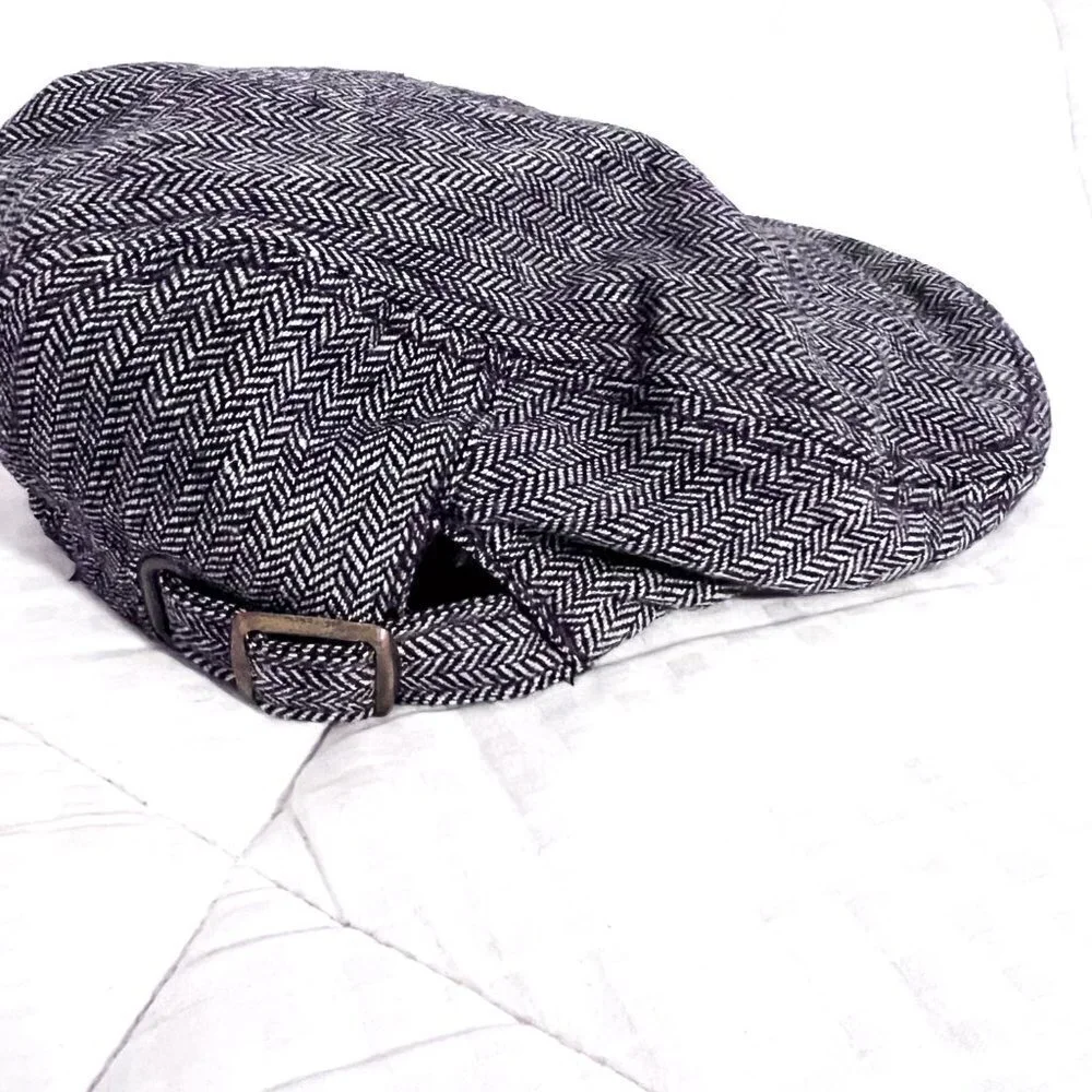 Baby Gap Wool Blend Herringbone Newsboy cap hat Size XS/S
